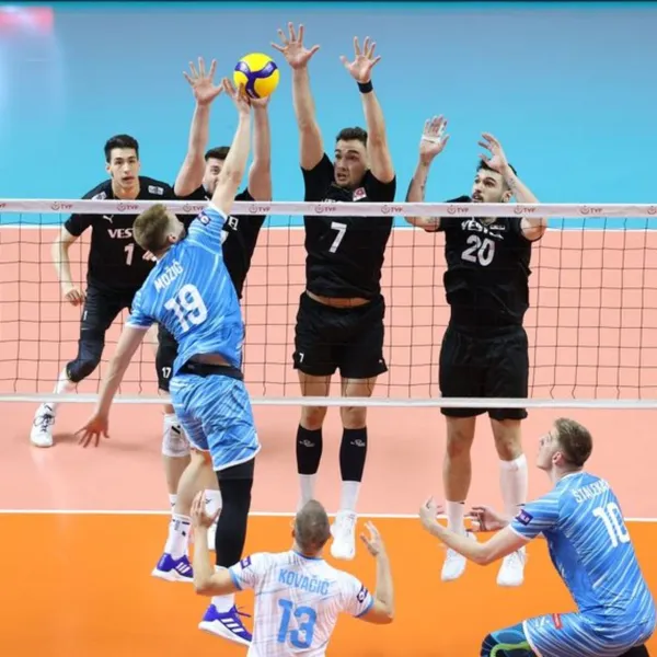 A Milli Erkek Voleybol Takımı, Slovenya'ya mağlup!