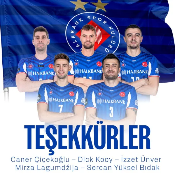 Halkbank Erkek Voleybol Takımı'nda 5 ayrılık!