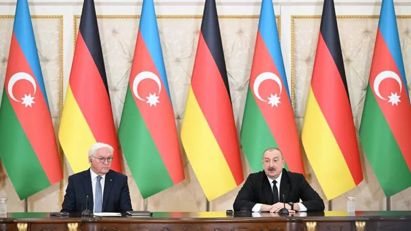 Almanya Cumhurbaşkanı Bakü'de! Aliyev'den Ermenistan'a Şok Şart!