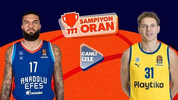 Anadolu Efes Maccabi maçı canlı yayınla Misli'de şampiyon oranlarıyla