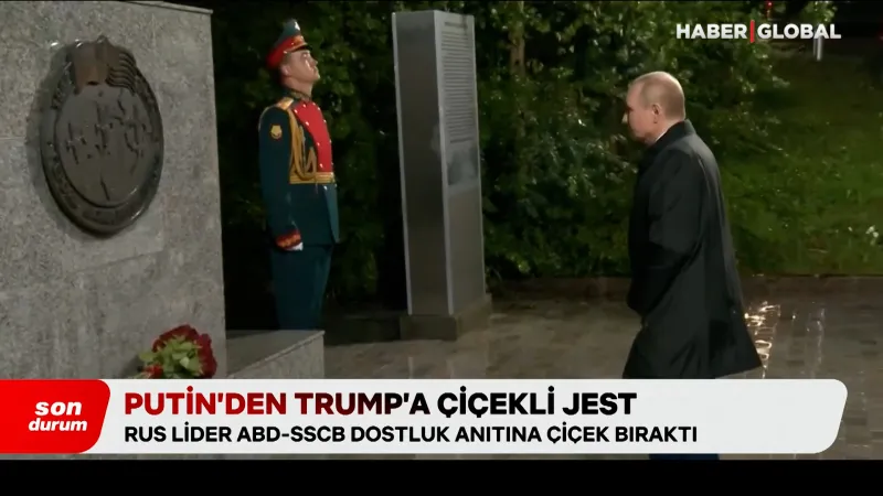 Putin'den Trump'a çiçekli jest